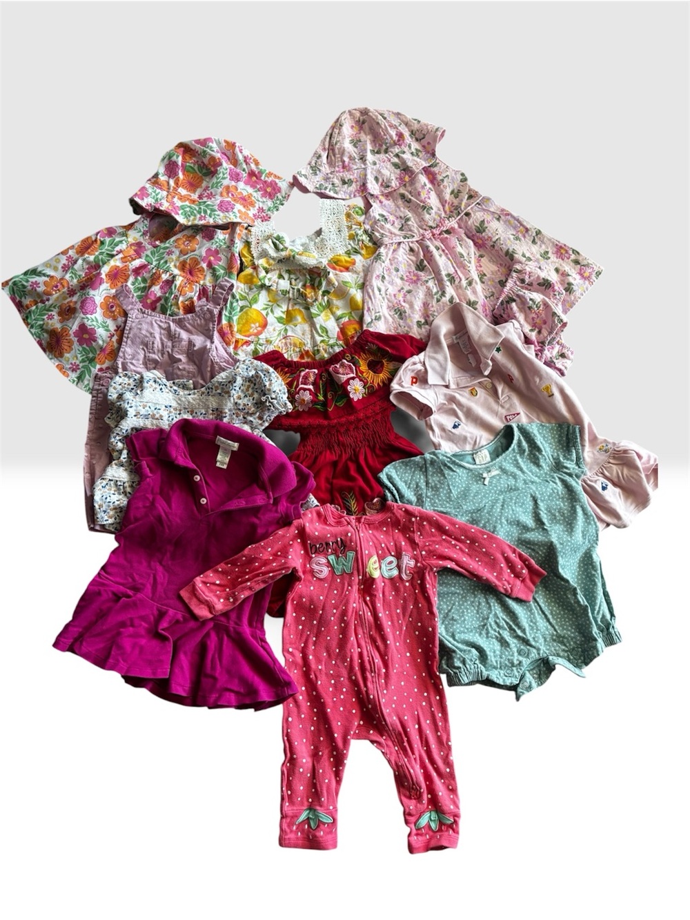 Kid’s Cloths 12 M Baby Girl Clothing Bundle  -Ralph Lauren, Gap + other Brands